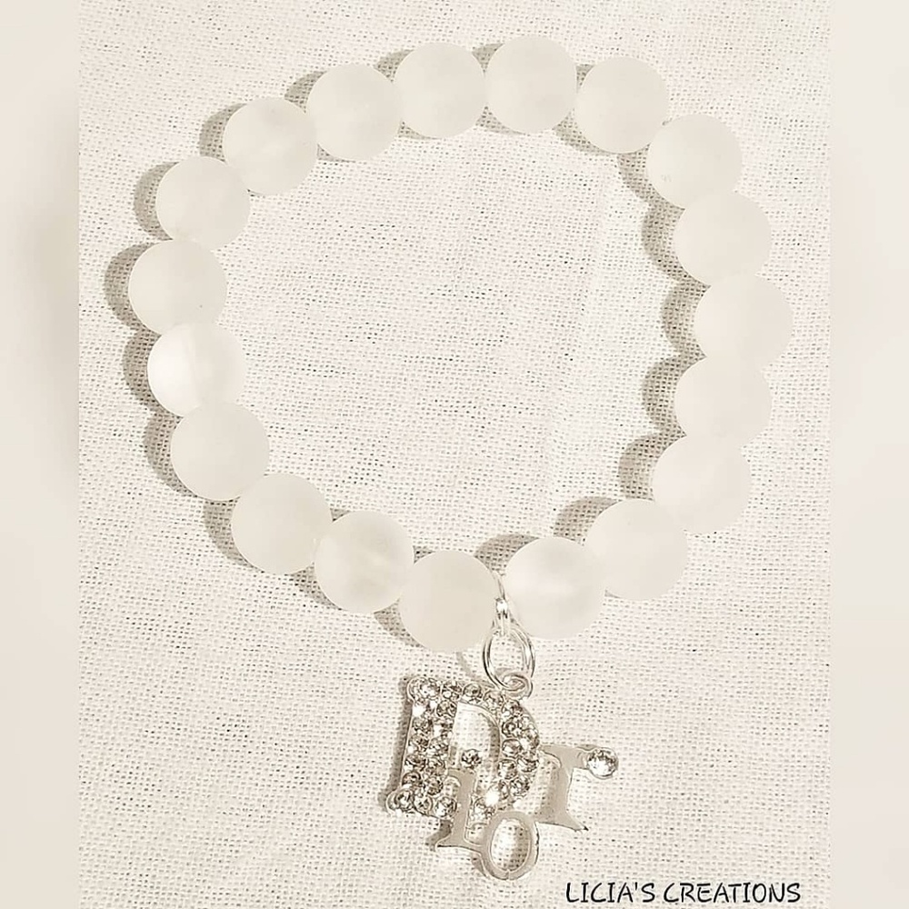Frosted White Bracelet